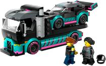 Lego City Race Car And Car Carrier Truck - 60406 (328 Pecas)