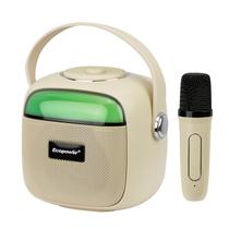 Speaker Ecopower EP-2369 - USB/Aux/SD - Bluetooth - 5W - com Microfone - Beige