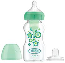 Mamadeira DR. Brown's Options + Anti-Colic Wide-Neck WB91606 - 270ML (Verde)