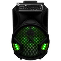 Caixa Karaoke Megastar SPA124BT 12" 20.000 Watts P.M.P.O com Bluetooth/USB/FM/Auxiliar - Preta