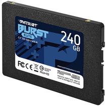 SSD de 240GB Patriot Burst Elite PBE240GS25SSDR 555 MB/s de Leitura - Preta