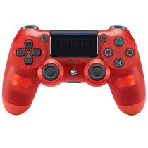 Controle Play Game Dualshock para PS4 Wireless - Vermelho Transparente