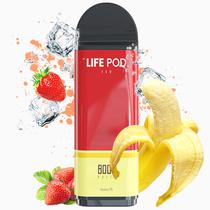 Vape Descartavel Life Pod Eco 8000 Puffs com 50MG Nicotina - Strawberry Banana