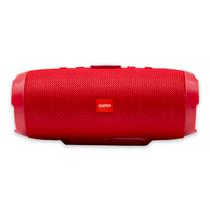 Speaker / Caixa de Som Portatil Sniper ZLZ022 com Bluetooth / USB / TF / Aux / IPX7 - Vermelho