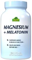 Alfa Vitamins Magnesium + Melatonin 10MG (60 Capsulas)
