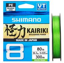 Linha Multifilamento Shimano Kairiki 80LB 0.420MM 300M - Verde