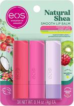 Protetor Labial Eos Natural Shea Smooth Lip Balm 4G (3 Unidades)