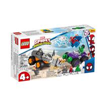 Juguete de Construccion Lego Marvel Spidey And His Amazing Friends Hulk VS Rhino Truck Showdown 10782 52 Piezas