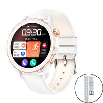 Smartwatch G-Tab GT5 Pro de 1.32" com Bluetooth/IP68 - White/Gold