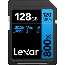 Memoria SD Lexar 800X Blue Series 120-45 MB/s C10 U3 V30 128 GB (LSD0800128G-Bnnnu)