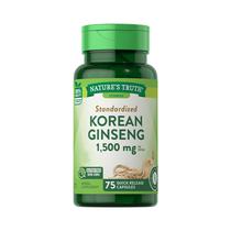 Korean Ginseng Nature's Truth Standardized 500MG 75 Capsulas