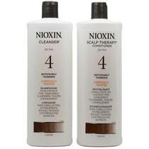 Nioxin Duo System NO4 Coloured Hair With Progressed Thinning Shampoo + Condicionador 1LT