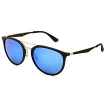 Oculos de Sol Ray-Ban RB4285 601S/55, Unissex, Tamanho 55-20-145 3N - Preto, Azul, Dourado