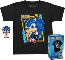 Camiseta + Boneco Sonic - Sonic The Hedgehog - Funko Pop! Tees M