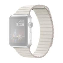 Pulseira para Applewatch 4LIFE Leather Loop 38MM White