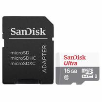Cartao Micro SD 16GB Sandisk C10 Ultra 80MB/s