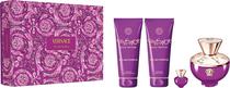 Kit Perfume Versace Dylan Purple Edp 100ML + 5ML + Shower Gel 100ML + Body Lotion 100ML