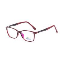 Armacao para Oculos de Grau Asolo 1704 C2 Tam. 50-18-143MM - Vermelho/Preto