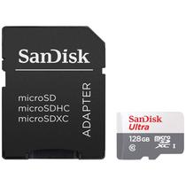 Cartao de Memoria Sandisk Ultra SDSQUNR-128G-GN3MA - 128GB - Micro SD com Adaptador - 100MB/s