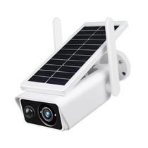 Camera de Seguranca Solar Wireless IP 1080P IP66 com Sensor de Movimento, Microsd / App Icsee - Branca