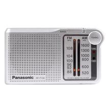 Radio Portatil Panasonic RF-P150D - AM/FM - Aux - 2X Pilhas AA - Prata