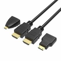 Cabo Adaptador HDMI 3 Em 1 HDMI/Mini/Micro HDTV