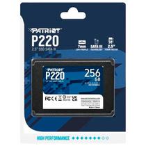 SSD Patriot P220, 256GB, 2.5", SATA 3, Leitura 550MB/s, Gravacao 490MB/s, P220S256G25