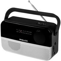 Radio Portatil AM/FM Philco PRR1010BT-SL com Bluetooth 110V ~ 60HZ - Preto/Prata
