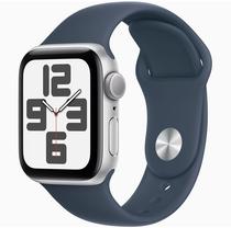 Apple Watch Se 2A Geracao (2023) Caixa de Aluminio Em Prata e Correia Esportivo Em Cor Azul 40 MM M/L MRE23LL/A