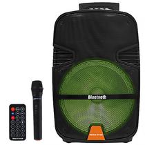 Speaker Megastar SPA123BTK com Bluetooth/ USB/ FM/ SD/ Microfone/ 20000W/ Bivolt - Black