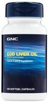 GNC Cod Liver Oil Vitamin A, D (100 Softgels)