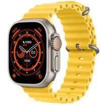 Relogio Inteligente Smartwatch T800 Ultra 49MM com Bluetooth - Amarelo