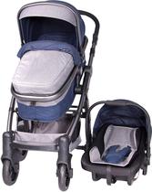 Carrinho e Cadeira de Bebe Ebaby 131-1 Tainy Deluxe Azul