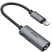 Adaptador Lightning para Mini Jack/USB-C Wiwu LT01 - Cinza