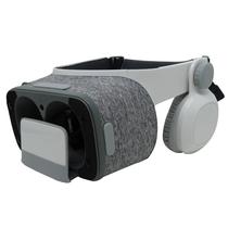 Oculos VR 3D Glasses com Fone e Sem Controle - Cinza (Caixa Branca)