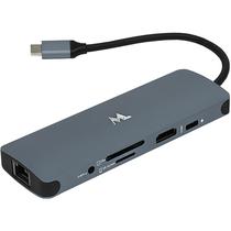 Hub USB-C Mtek DS-91TC com 3 Portas USB 3.0 - Cinza