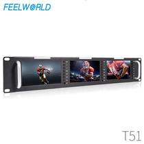 Monitor Feelworld T51 5"*3 / LCD/ Sdi/ HDMI/ Av
