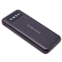 Carregador Portatil Samsung Battery Back Power Bank 2000MAH com 4 Cabos ( USB-C / USB Lightning / Micro-USB ) - Preto