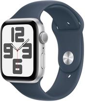 Apple Watch Se 2 (GPS) Caixa Aluminio Silver 40MM Pulseira Esportiva Storm Blue s/M A2722