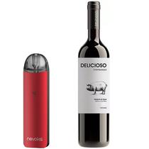 Vape Nevoks Edjo Pod Kit Ate 12W/1.8ML - Red + Vinho San Antonio Abad Delicioso Tempranillo 2020 - 750ML