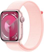 Apple Watch S9 (GPS) Caixa Aluminio Pink 45MM Pulseira Esportiva Loop Light Pink MR9J3LL