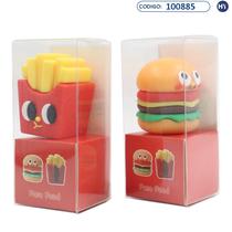 Apontador de Lapis Infantil - Kuki Fast Food Desenho Hamburger - F0343