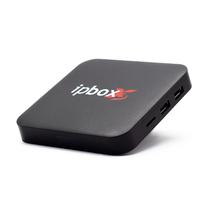 Receptor Iptv Ipbox X3 4K 1GB Ram + 8GB com 2 Portas USB/ Microsd/ HDMI/ Lan/ Wi-Fi - Preto