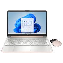 Notebook HP 15-EF1716WM - Ryzen 3-3250U 2.6GHZ - 4/128GB SSD - com Mouse - 15.6" - Rose Gold