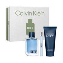 Kit Perfume Masculino Calvin Klein Defy Edt 100ML + Edt 10ML + Shower Gel 100ML