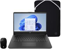 Notebook HP 14-DQ0526LA 14" Intel Celeron N4120 4/128GB W11 - Black + Funda/Mouse