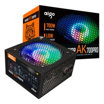 Fonte Aigo AK700 Pro ATX 700W Real / PFC Ativo / 220V