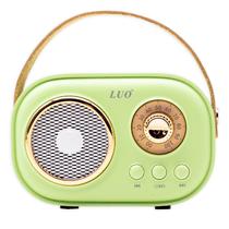 Caixa de Som Portatil Speaker Portable Luo Mini Wireless Luo LU-3152 Con Microfone e Bluetooth - Verde