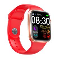 Relogio Smartwatch 8 T900 Pro Max s 45MM com Bluetooth - Vermelho