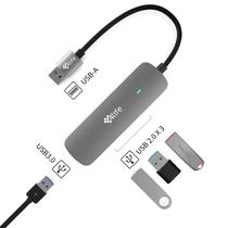 Hub Adaptador Multiporta 4LIFE FLBX4U-A USB-A / 4 Em 1 / 1X USB 3.0 / 3X USB 2.0 - Cinza